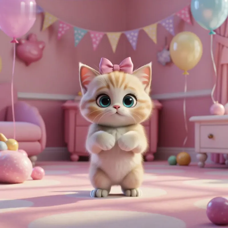 Candy kitten cat dancing GIF